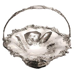 Antique Victorian Silver Cake Basket Dated 1838, Henry Wilkinson & Co, Sheffield