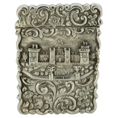 Antique Victorian Silver Card Case, Birmingham, 1852