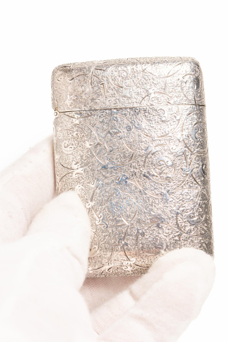 sampson mordan cigarette case Antique Victorian Silver Cigarette Case by Sampson Mordan and Co. at 1stDibs