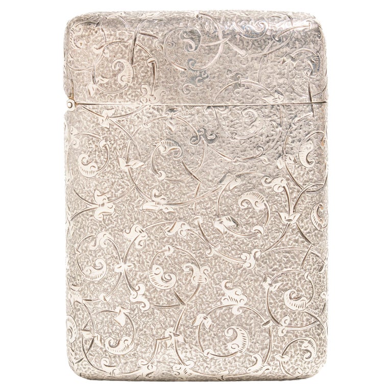 sampson mordan cigarette case Antique Victorian Silver Cigarette Case by Sampson Mordan and Co. at 1stDibs