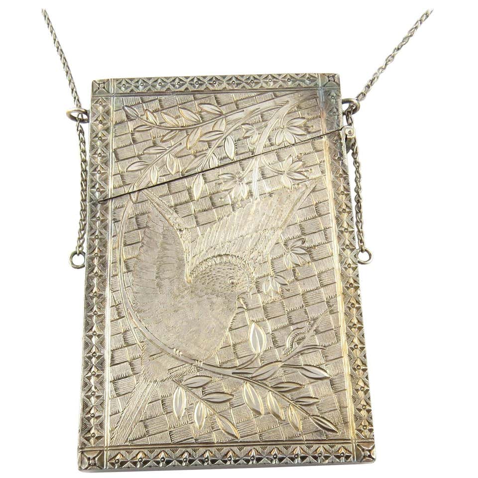 Antique Victorian Silver Coin Metal Calling Card Case at 1stDibs ...