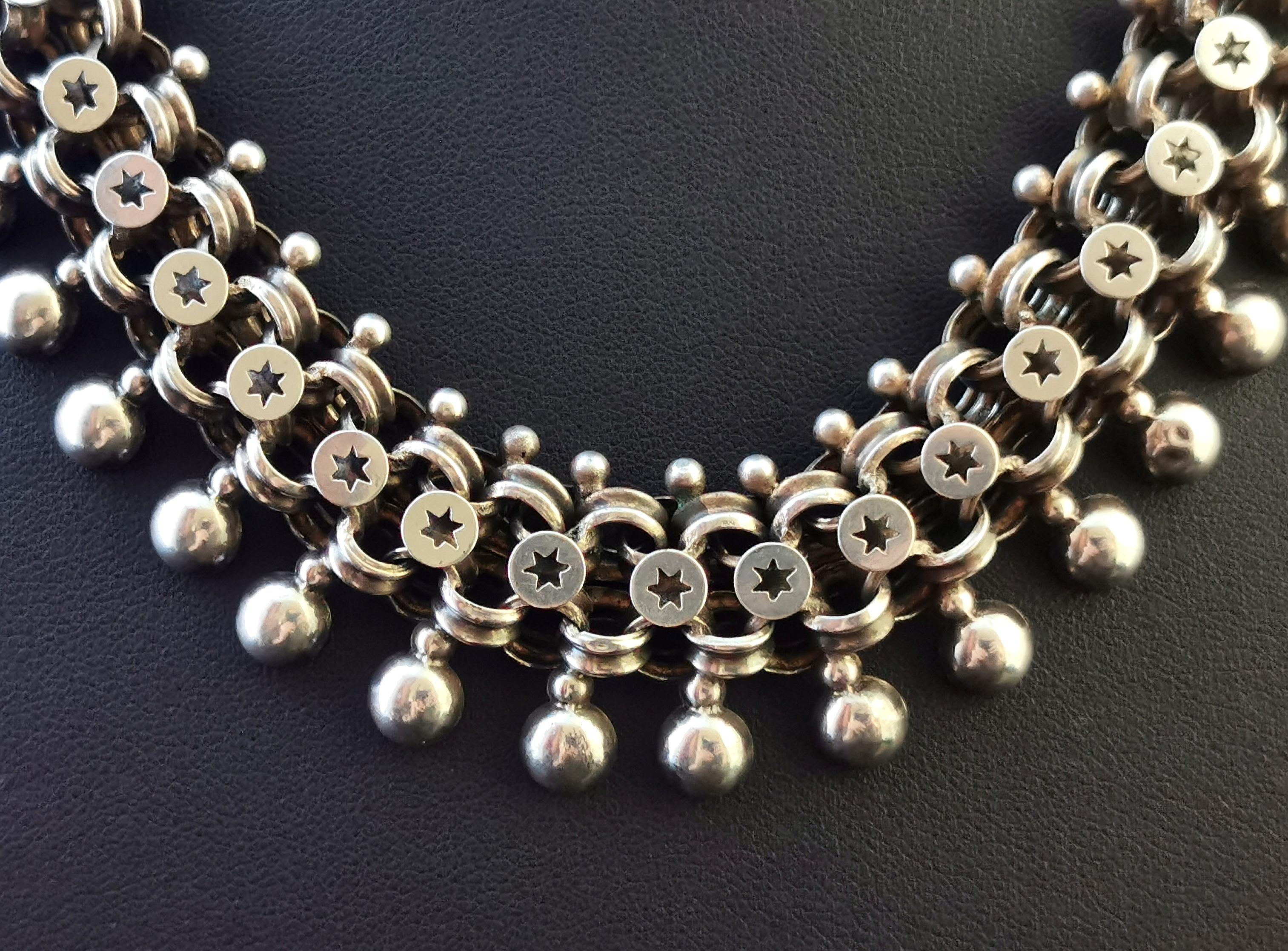 victorian silver necklace