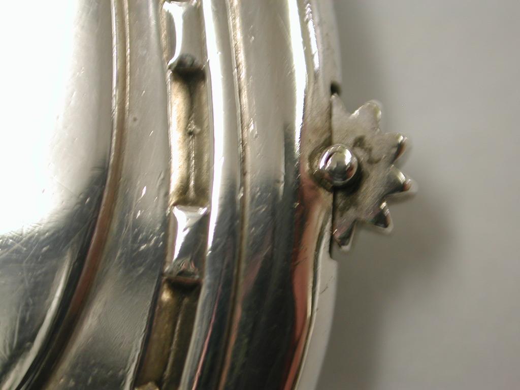 Sterling Silver Antique Victorian Silver Horseshoe Shaped Vesta Case
