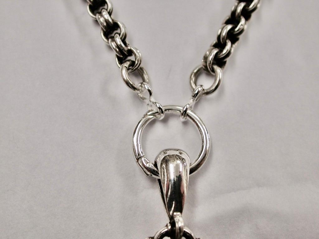 victorian silver locket and chain