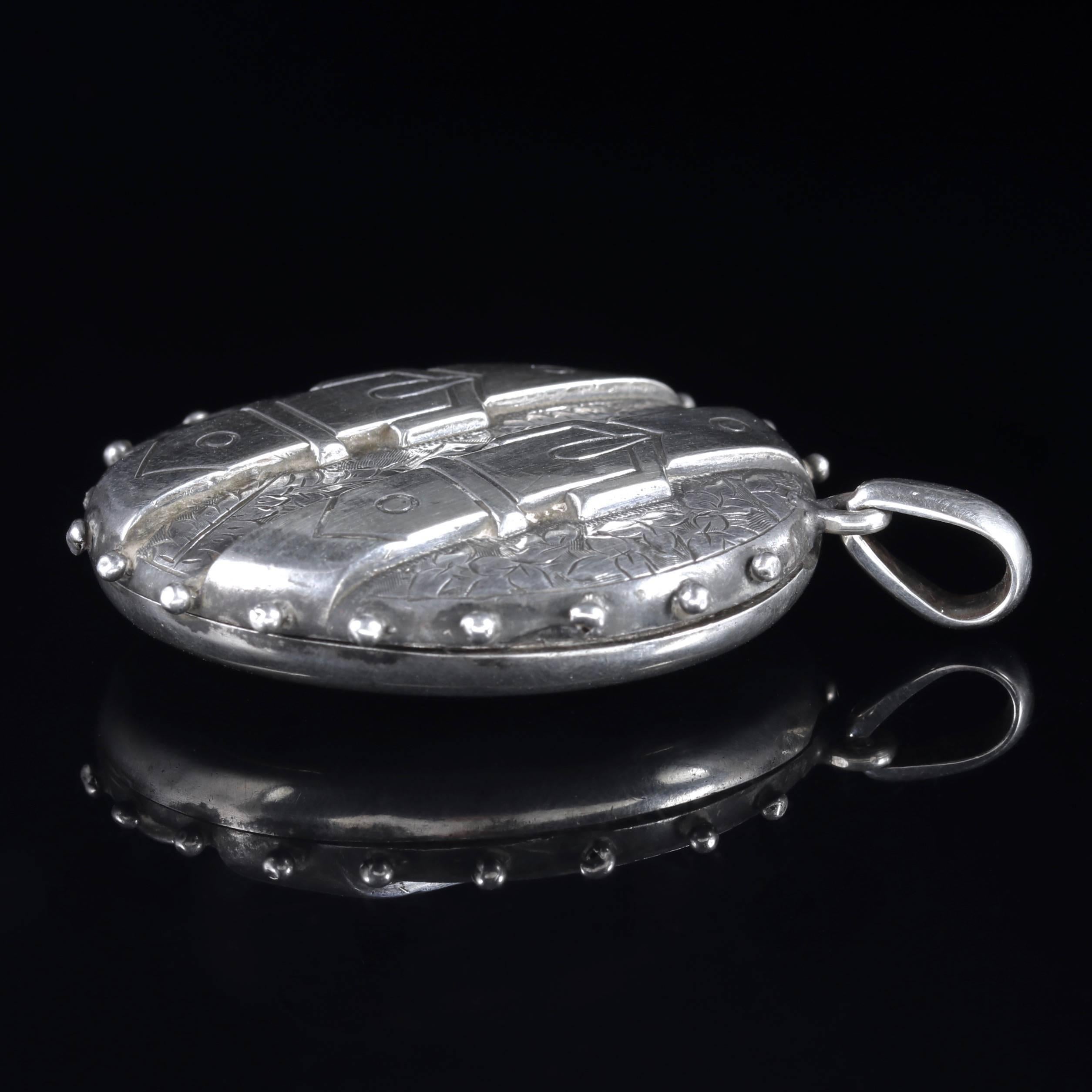 antique silver locket