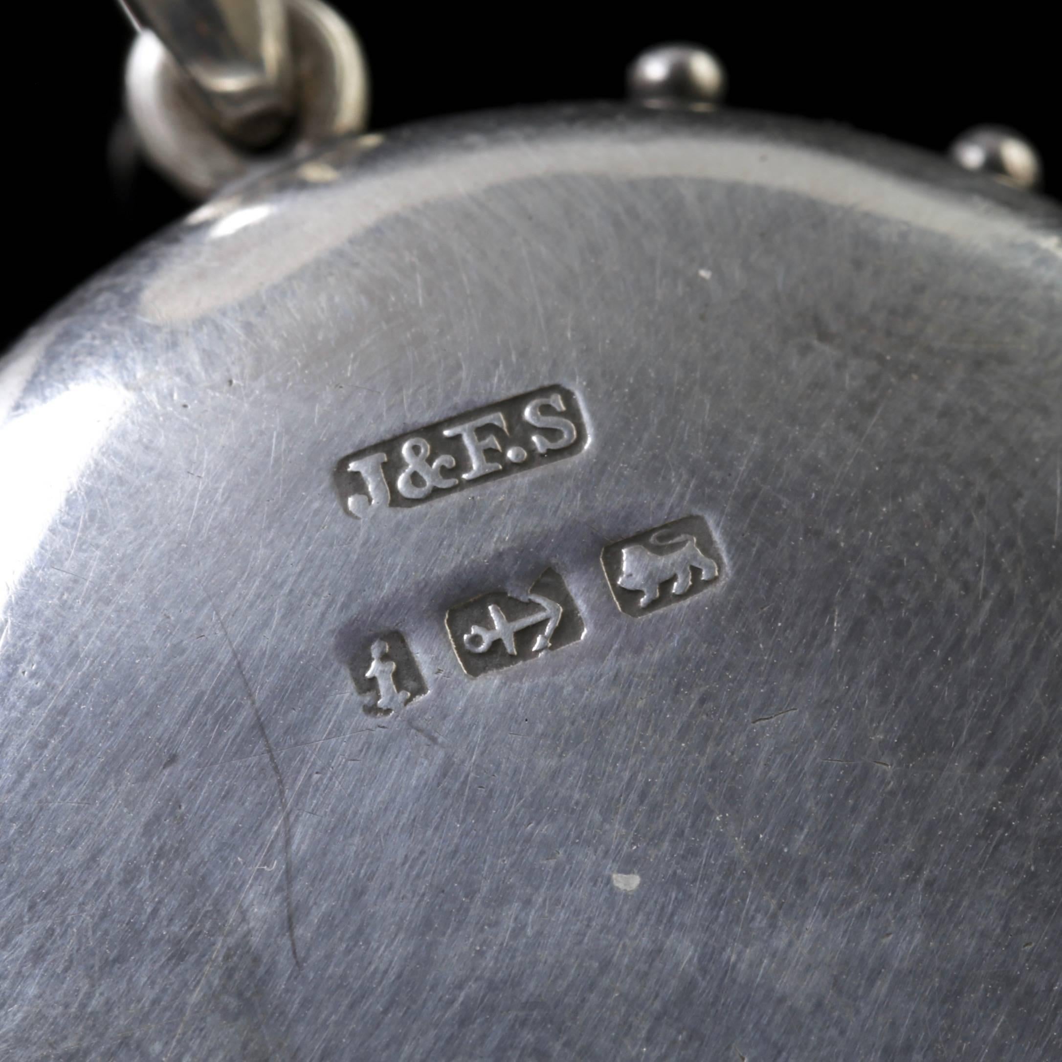 Women's Antique Victorian Silver Locket Dated 1883
