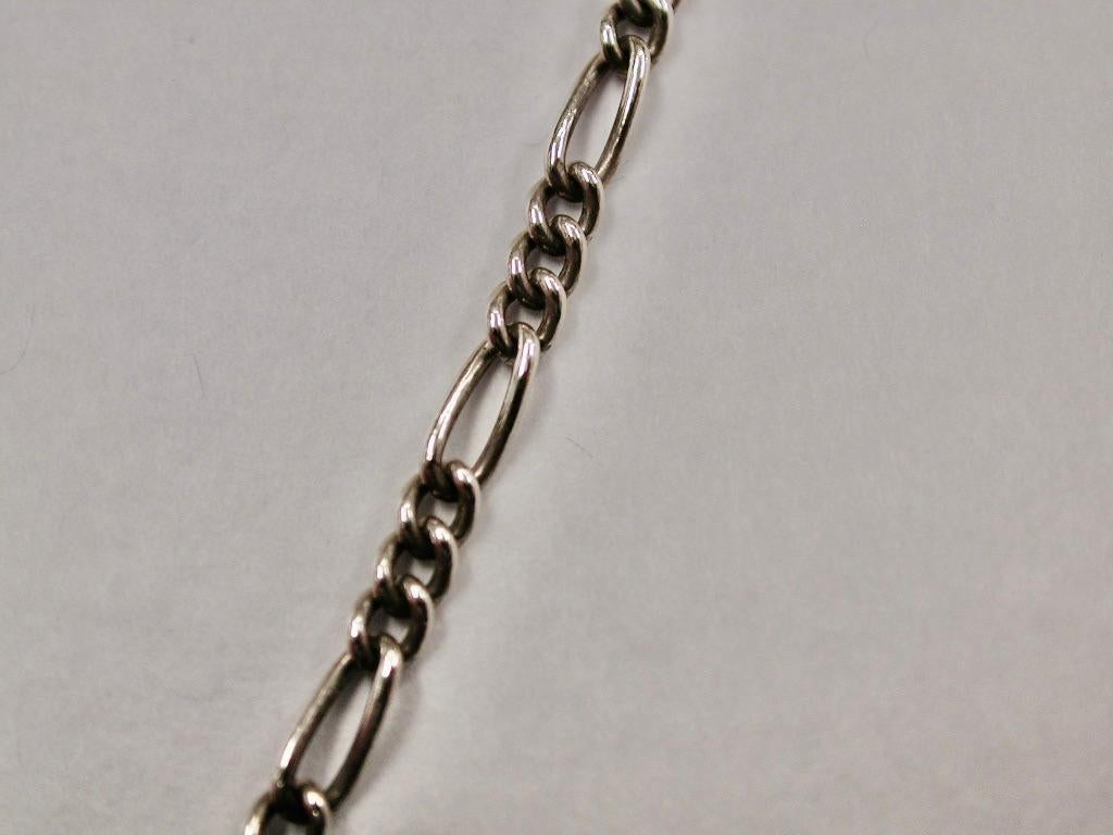 Antique Victorian Silver Locket On Later Venetian Link Silver Chain, 1883, B'ham 1