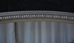 Antiker viktorianischer Silver Overmantel Spiegel H123cm