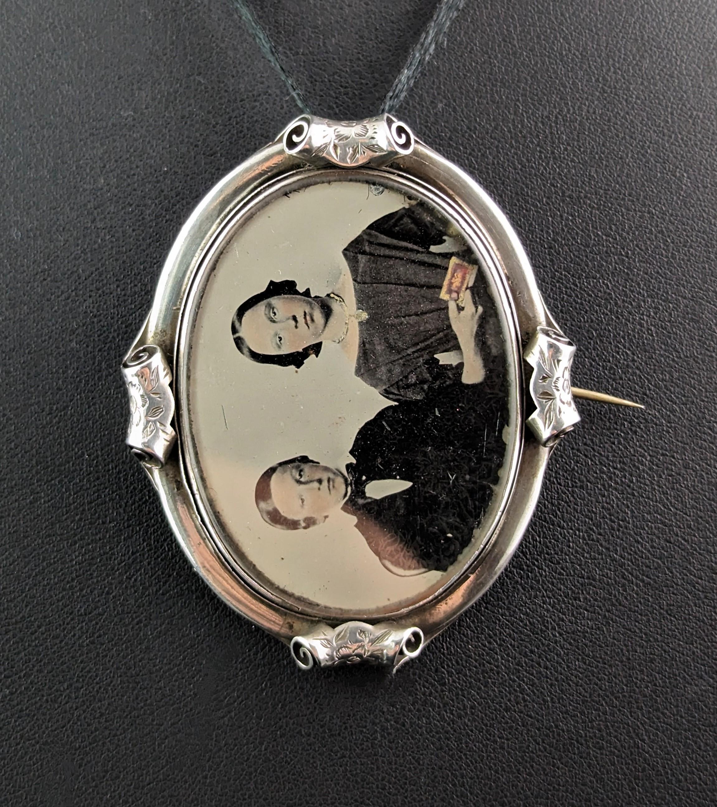 victorian mourning brooch