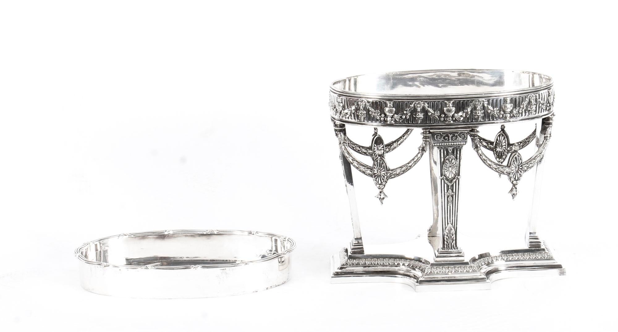 Antique Victorian Silver Plate Centrepiece by Horace Woodward and Co., 1876 10