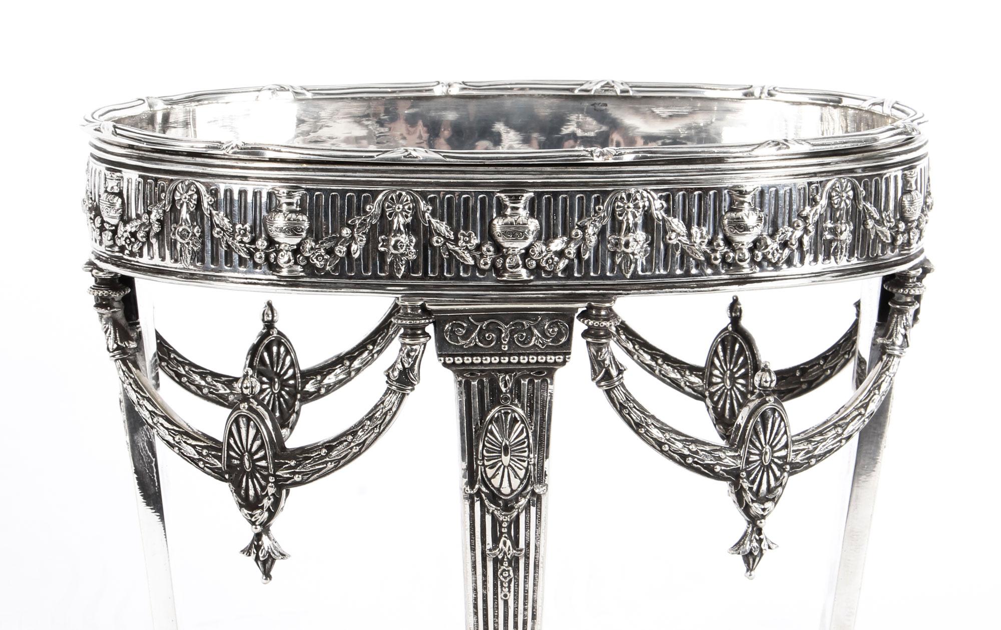 Antique Victorian Silver Plate Centrepiece by Horace Woodward and Co., 1876 In Good Condition In London, GB