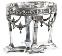 Centre de table en argent ancien de l'époque victorienne:: Horace Woodward et Cie:: 1876