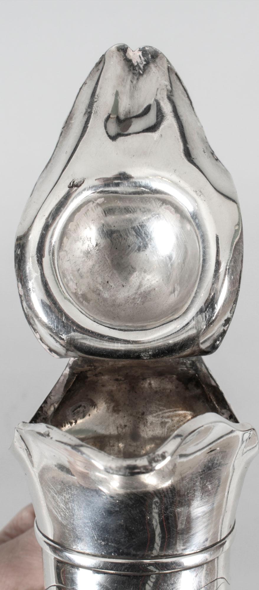 Pichet à vin victorien ancien en métal argenté par Elkington, 19ème siècle en vente 7