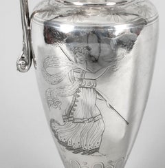 Antique Victorian Silver Plate Claret Jug by Elkington, 19th Century