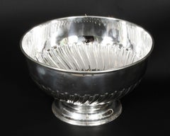 Antique Victorian Silver Plate on Copper Punch Bowl / wine Cooler 19th C