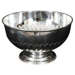 Used Victorian Silver Plate on Copper Punch Bowl / wine Cooler 19th C