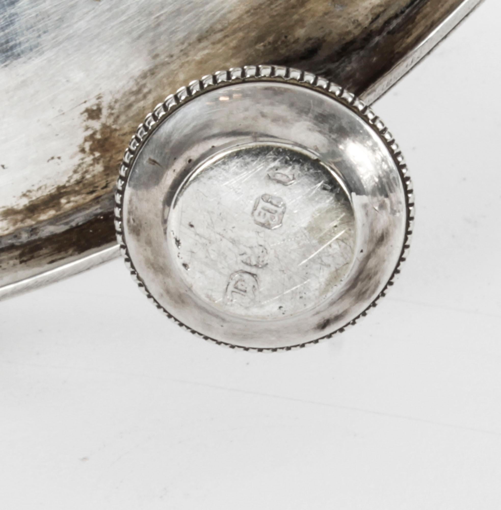 Antique Victorian Silver Plated 6 Bottle Cruet Set, 19th Century 15