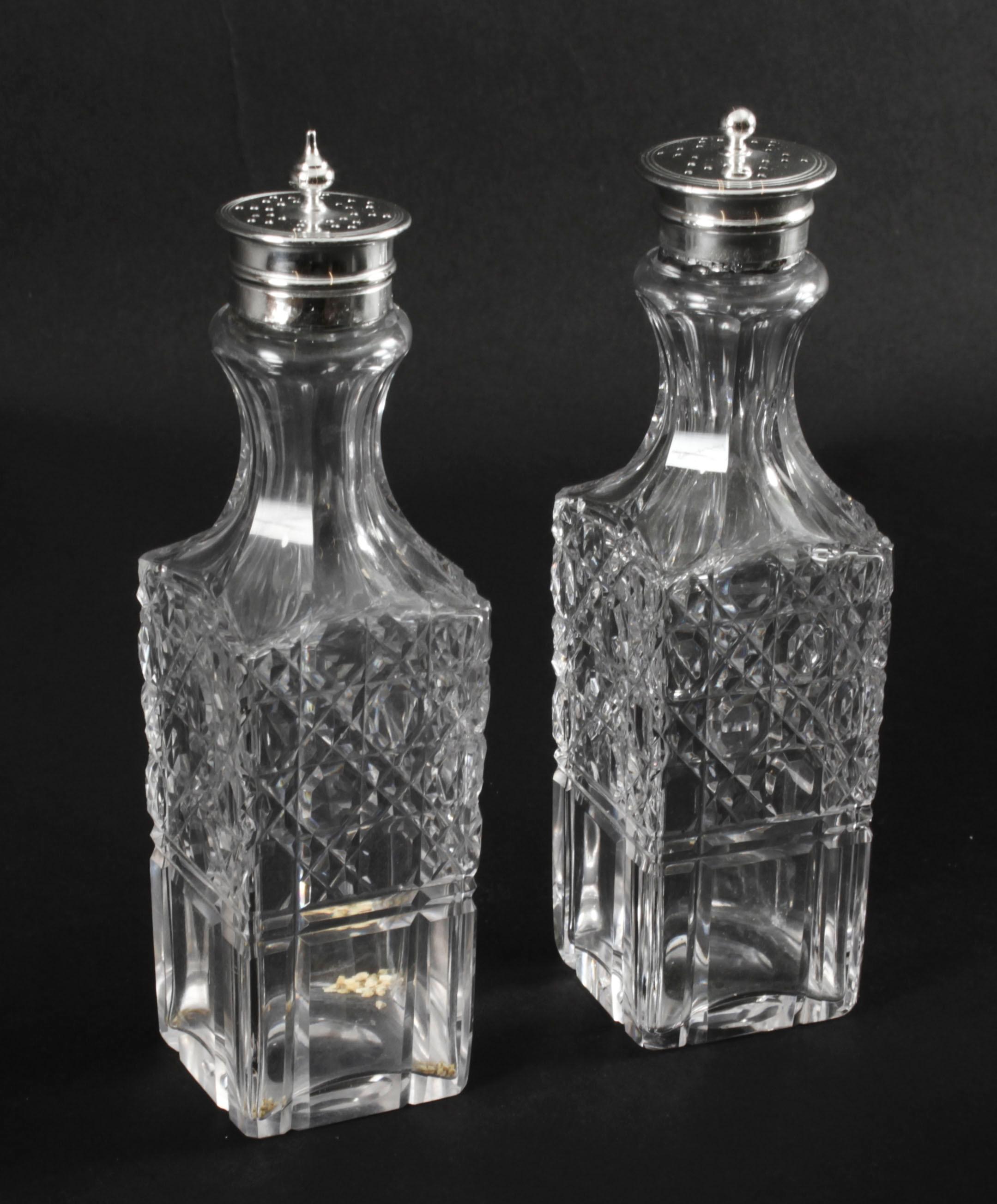 Antikes viktorianisches versilbertes 6er-Flaschen-Kreuz-Set mit Wade, Wingfield Wilkins, 19. Jahrhundert im Angebot 4