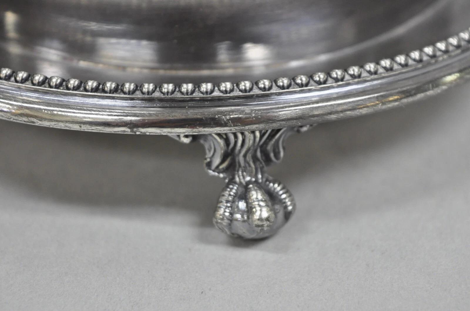 Antike viktorianische versilberte Keksdose Caddy von James Deakin & Sons 1890 (Unbekannt) im Angebot