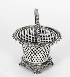 Antique Victorian Silver Plated Bon Bon Dish & Cover, 19th Century