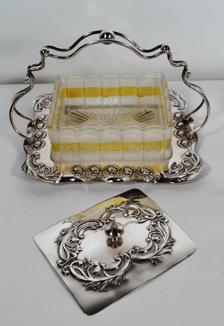 Antique Victorian Silver Plated Butter Dish, circa 18801890 at 1stDibs