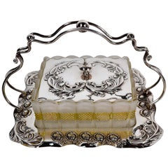 Antique Victorian Silver Plated Butter Dish, circa 1880-1890
