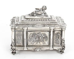 Antique Victorian Silver Plated Casket by Mappin & Webb, 19th Century