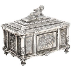 Antique Victorian Silver Plated Casket by Mappin and Webb, 19th Century ...