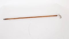 Antique Victorian Silver Plated Child's Walking Stick Cane 19th Century