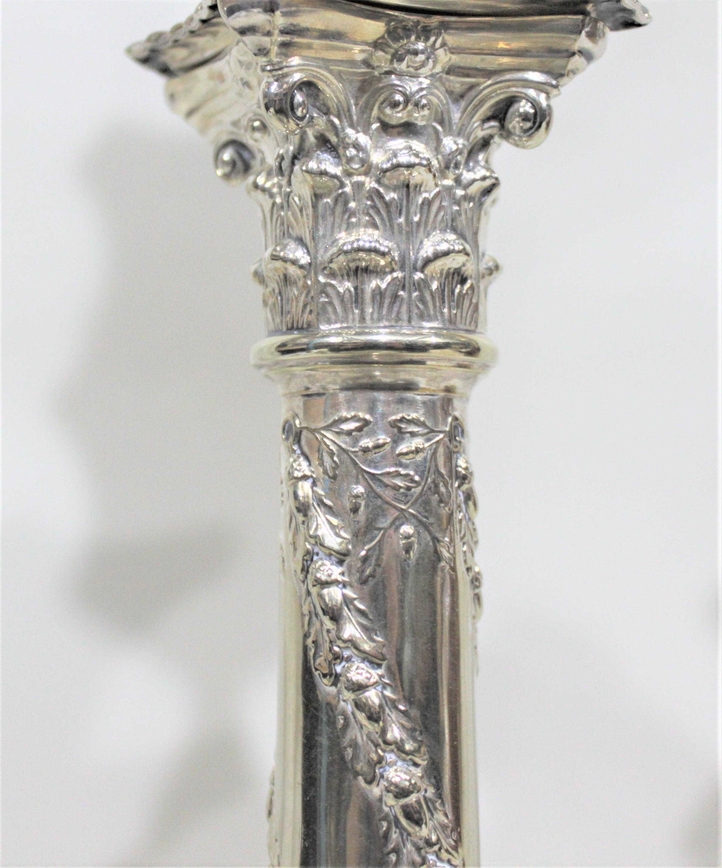 Antique Victorian Silver Plated Convertible Candelabra For Sale 9