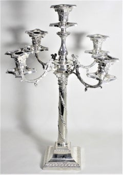 Antique Victorian Silver Plated Convertible Candelabra