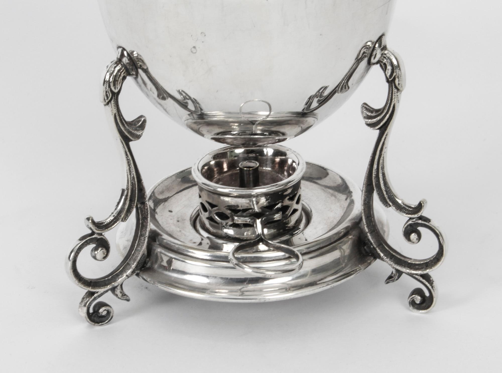 Antique Victorian Silver Plated Egg Coddler / Boiler, 19th Century 2