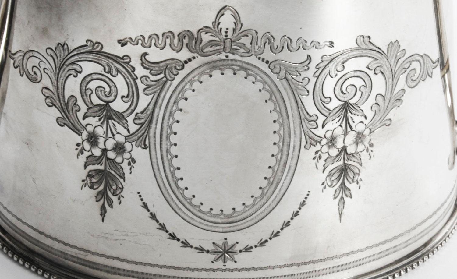 Antique Victorian Silver Plated Four Piece Tea & Coffee Set Elkington, 19th C 1