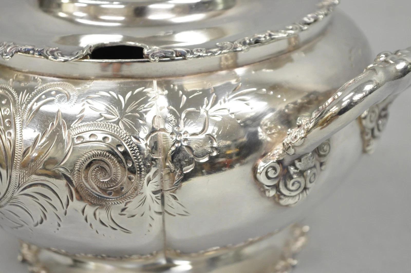 Antique Victorian Silver Plated Lidded Soup Tureen by Riverton Silver Co. For Sale 2