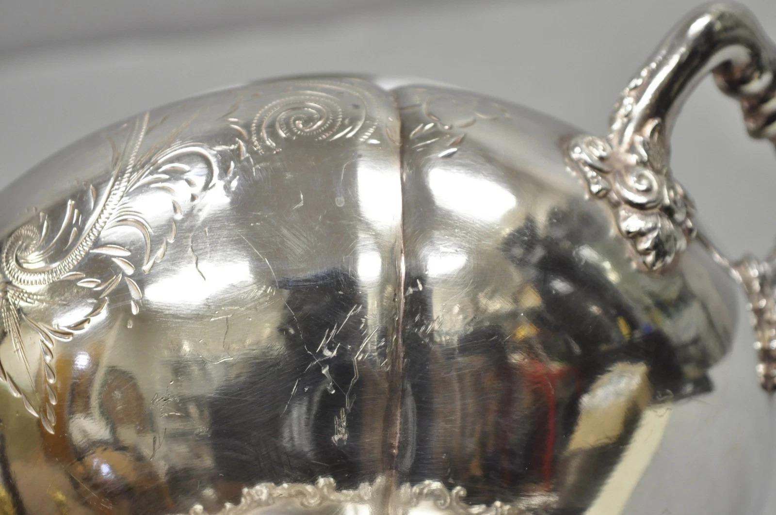 Antique Victorian Silver Plated Lidded Soup Tureen by Riverton Silver Co. For Sale 4