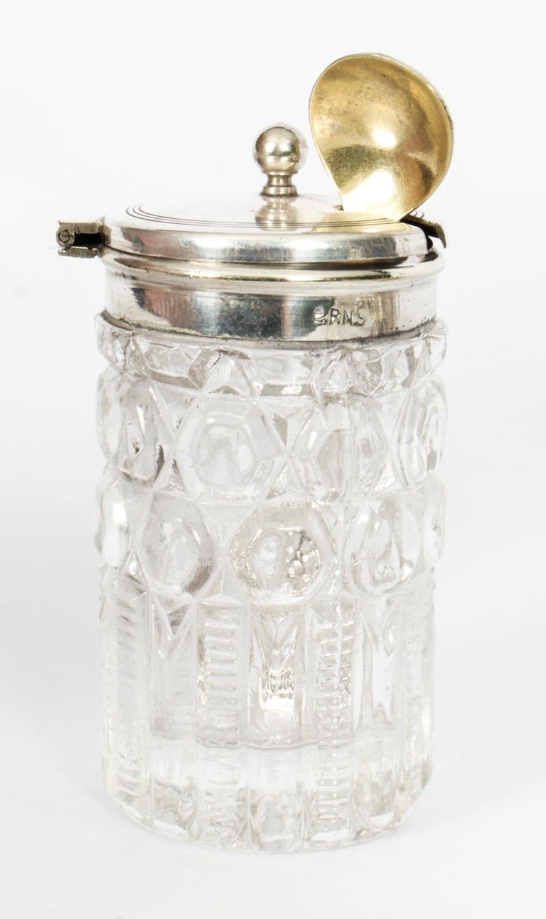 Antique Victorian Silver Plated Motoring Cruet Set 19th C For Sale at