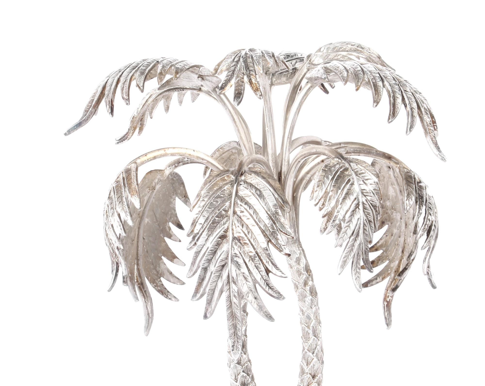 English Antique Victorian Silver Plated Palm Tree Centrepiece Mappin & Webb 19th Century