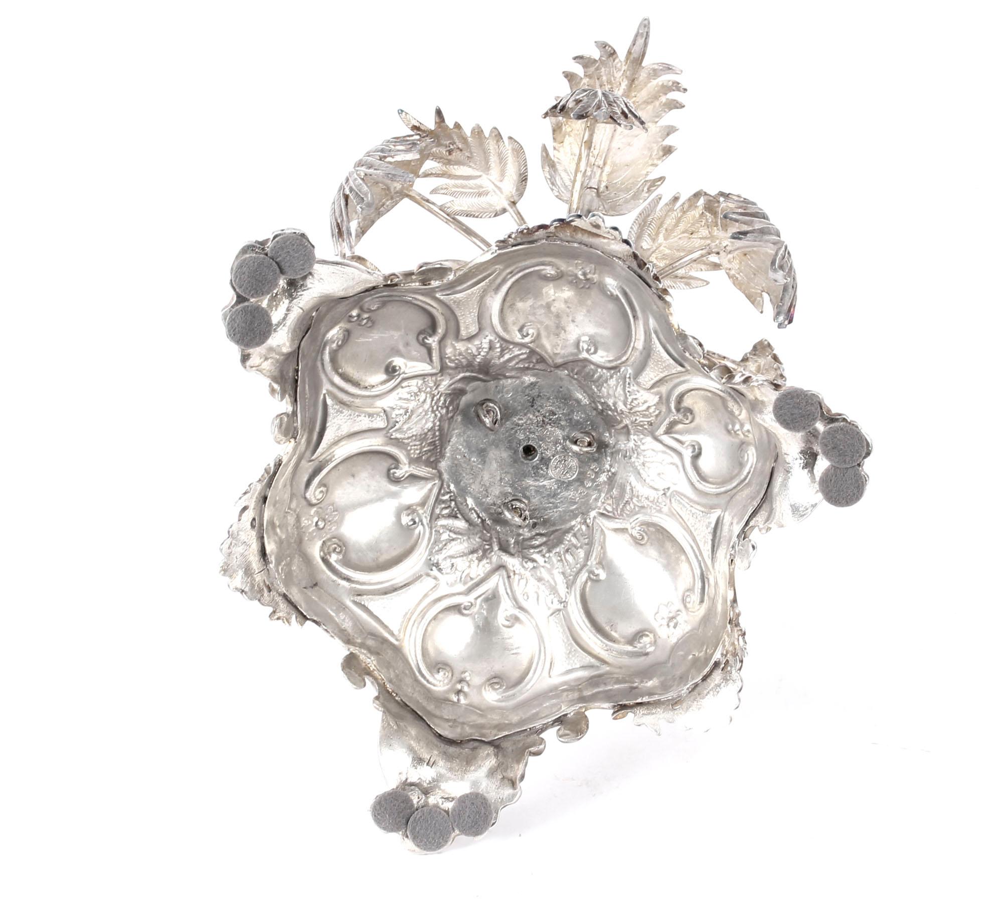 Antique Victorian Silver Plated Palm Tree Centrepiece Mappin & Webb 19th Century 3