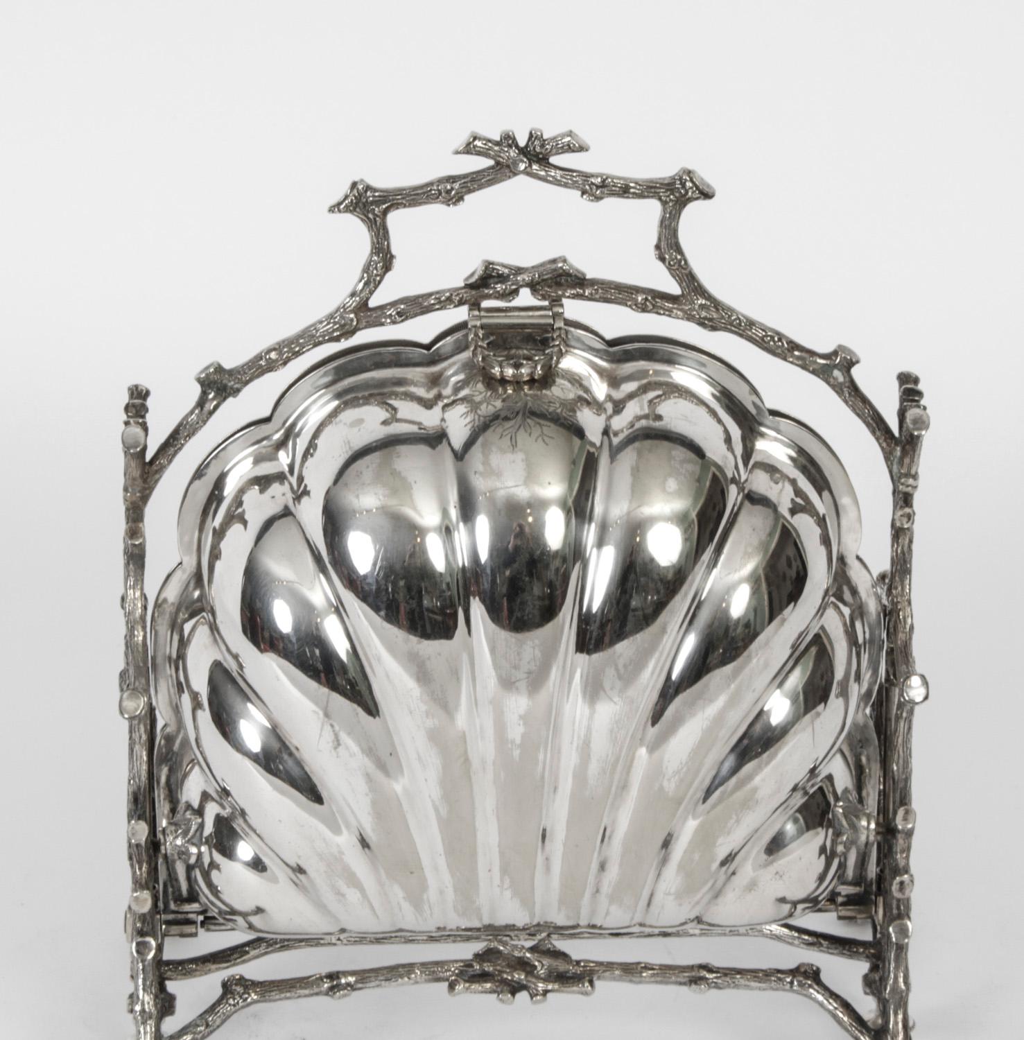 Antique Victorian Silver Plated Biscuit Box, 19th Century For Sale 6