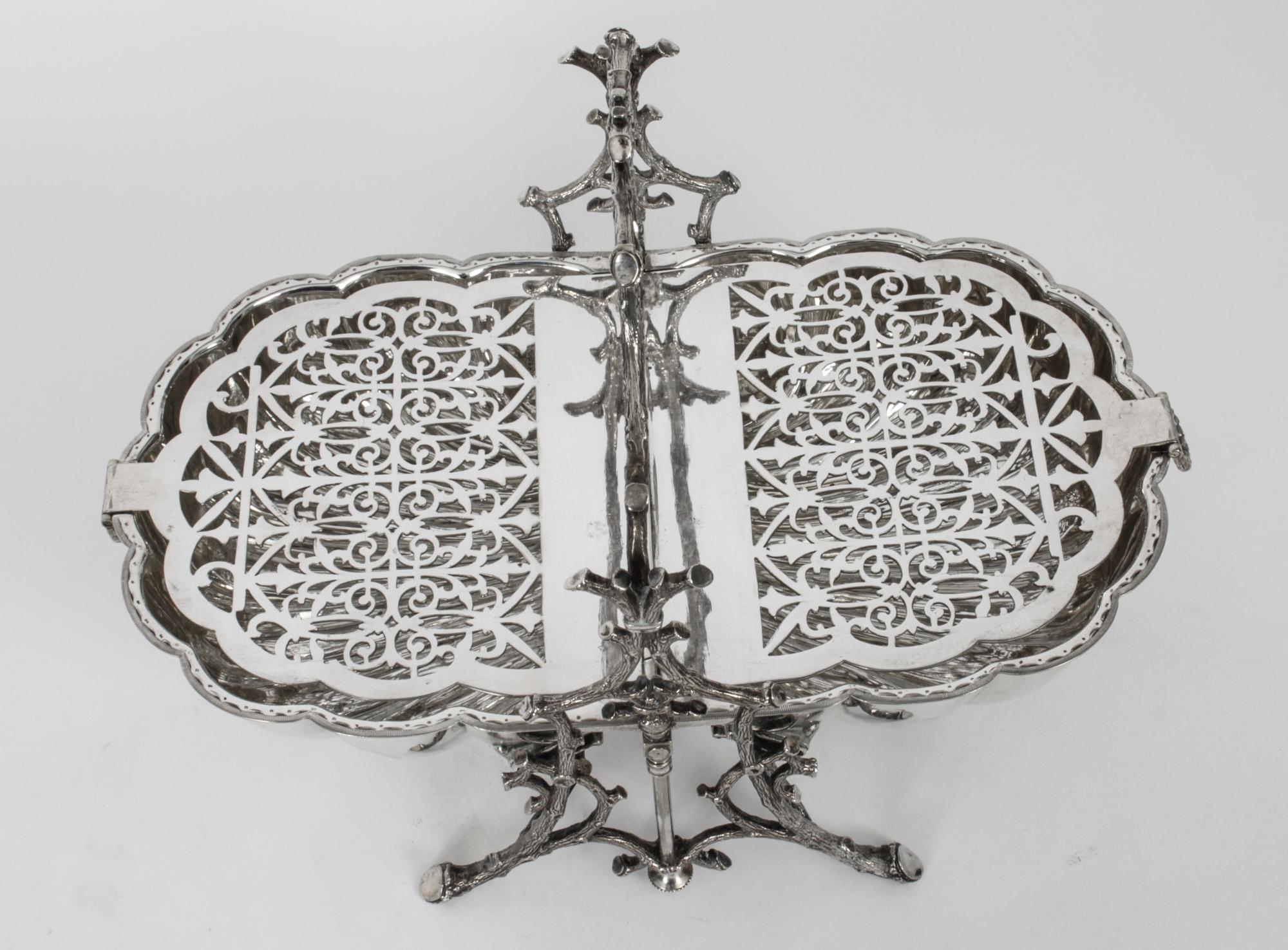 Antique Victorian Silver Plated Biscuit Box, 19th Century For Sale 2