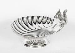 Antique Victorian Silver Plated Squirrel Nut Dish William Hutton & Co 19th C