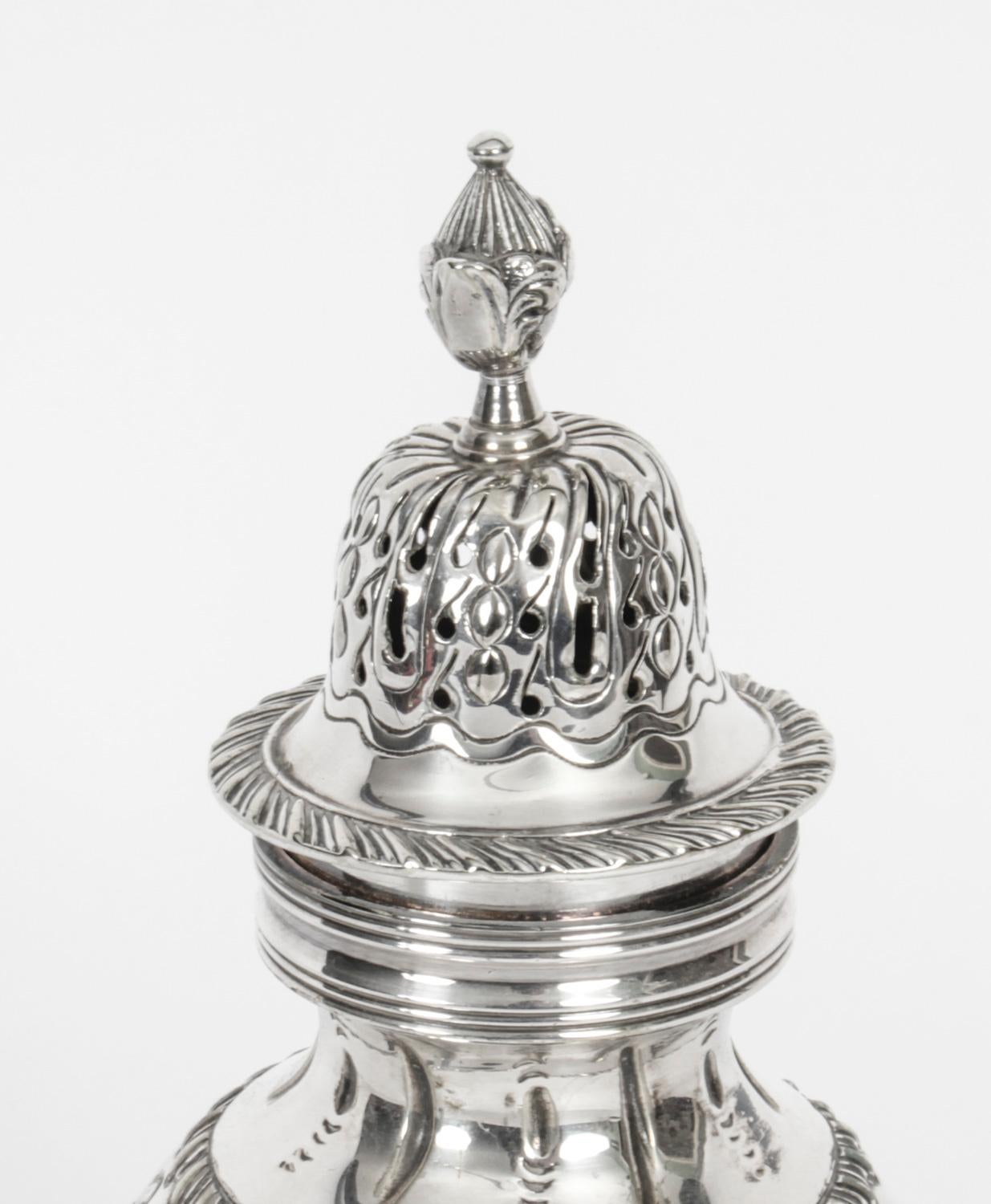 Anglais Sucrier victorien ancien en métal argenté William Batt & Sons 1860, 19ème siècle en vente