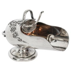 Antique Victorian Silver Plated Sugar Scuttle, 19th Century