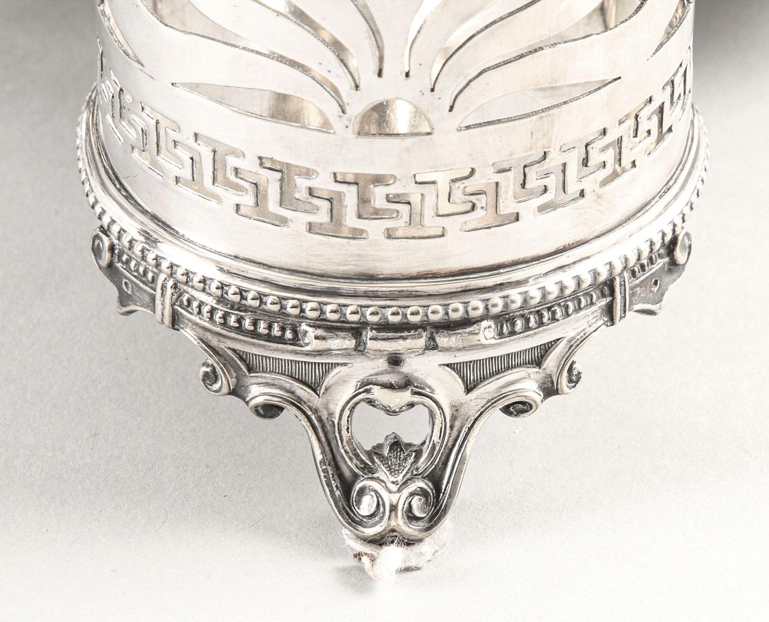 Late 19th Century Antique Victorian Silver Plated Triple Decanter Stand Tantalus, 19th Century