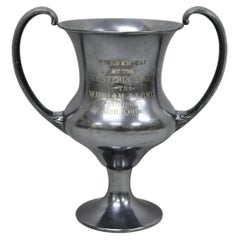 Antique Victorian Silver Plated Trophy Loving Cup Award "Westerly Band, 1912"