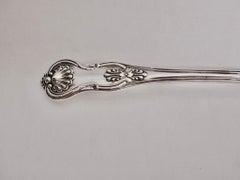 Antique Victorian Silver Queens Honey-Suckle Stilton Scoop, Haynes & Cater, 1847
