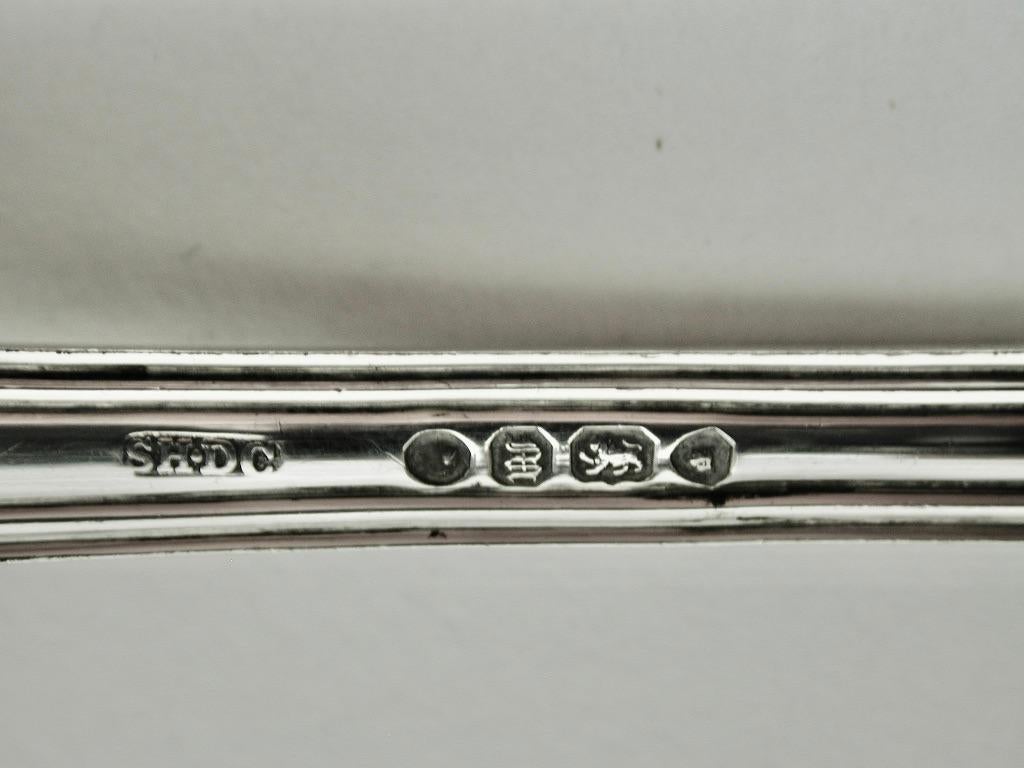 Antiguo cucharón victoriano de plata para miel y zanahoria, Haynes & Cater, 1847 Victoriano en venta