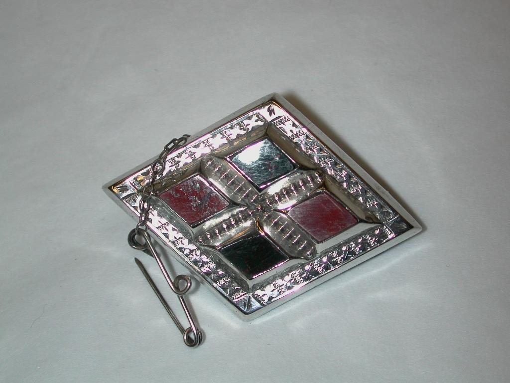 Antique Victorian Silver Scotch Pebble Brooch, Dated circa 1880 In Good Condition In London, GB