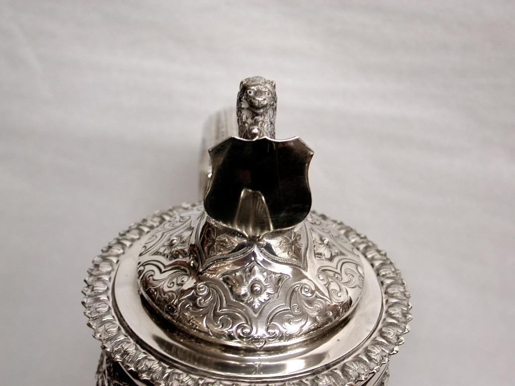 antique silver claret jug