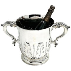 Antique Victorian Silver Two Handled Cup 1896 Champagne Wine Cooler